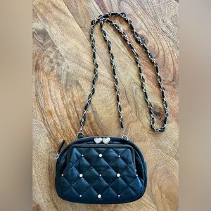 Brighton quilted small crossbody with rhinestone details